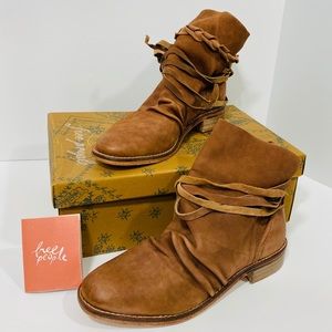 Free People Tan Moonshine Ankle Bootie NWT/NIB